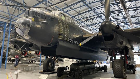 Lancaster bomber adopted by Chelsea FC at RAF Museum Hendon