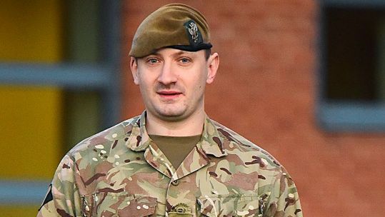 Lance Corporal David Thomas, kicked out the Army after setting alight to barracks after setting fire to shoe polish to get high 