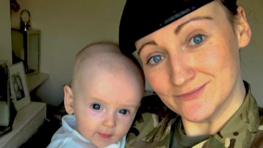 Lance Corporal Natasha Day Breastfeeding Network Date Unknown CREDIT BFBS