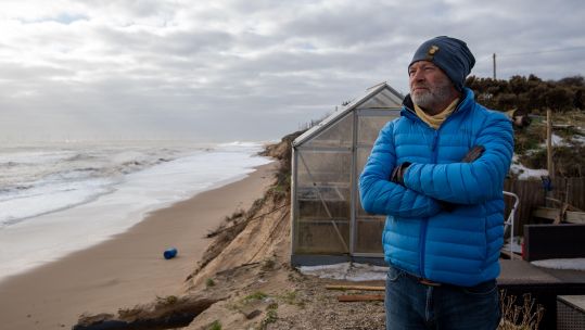 Cover image: Lance Martin in front of his property in Norfolk (Picture: PA Images/Alamy Stock Photo).