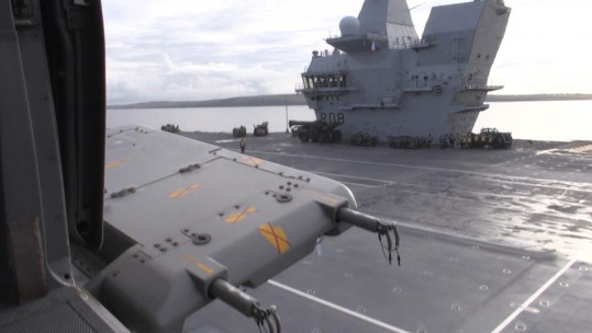 HMS Queen Elizabeth Marks 100 Years Since First Aircraft Landing