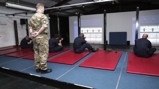 Laser and digital technology is used at the Dismounted Close Combat Trainer range at HMS Excellent 300720 CREDIT ROYAL NAVY.jpg