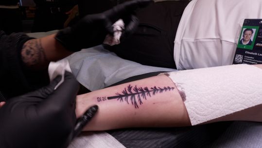 RAF veteran Elisabeth Lee marks her time at the 2025 Invictus Games in Vancouver with a commemorative tattoo