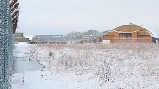 RAF Leeming in the snow