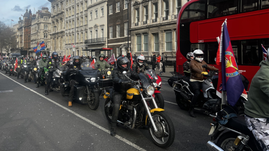 Legacy bikers protest outside HM revenue and customs
