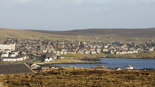 Lerwick town landscape, Shetland islands