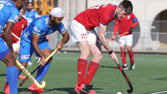 Cover image: SAC Liam Sanford in action for Team GB (Picture: GB Hockey).