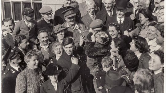 Cover image: Celebrations in Guernsey on Liberation Day (Picture: Courtesy of Guernsey Museums & Galleries/Royal Navy).