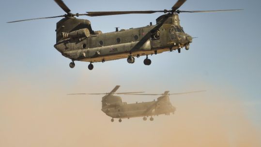 RAF Chinooks in Mali