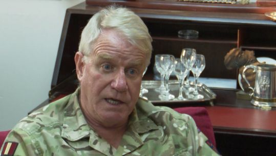 Lieutenant Colonel Danny Wild speaking to Forces News about his time on Op Granby Gulf War used filed on 180121 CREDIT BFBS