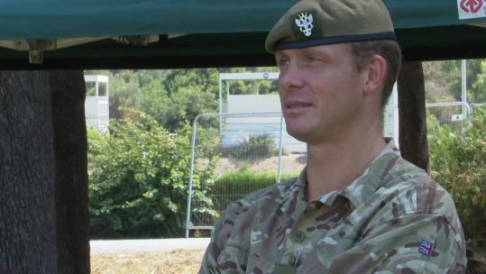 Lieutenant Colonel Mark Davis outgoing CO of 2 Mercian in Cyprus 260820 CREDIT BFBS