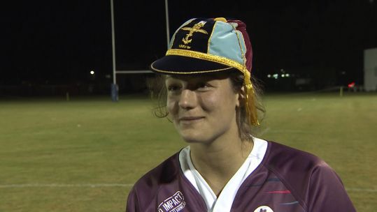Lieutenant Sally Stott UKAF Rugby Debut IV Credit BFBS 29092021.jpg