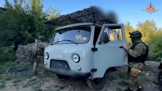 Loaf Bukhanka UAZ-452 van Russia battlefield transport vehicle 100624 CREDIT RUSSIAN MOD
