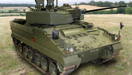 Warrior armoured vehicle