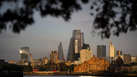London skyline at sunrise (Picture: PA).