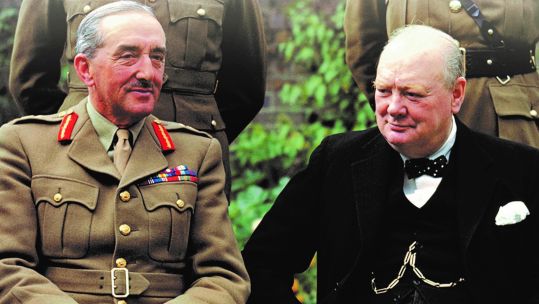 Lord Alanbrooke and Winston Churchill