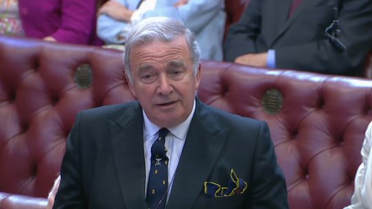 Lord West speaking in the House of Lords.