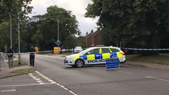 Lowestoft Suffolk police cordon after grenades found in home Credit Sarah Brennan Facebook