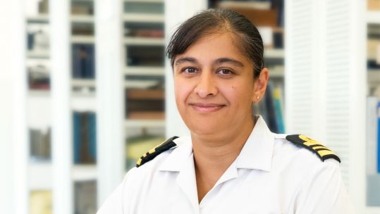 Lt Cdr Parmar and the WRINS from National Museum of the Royal Navy