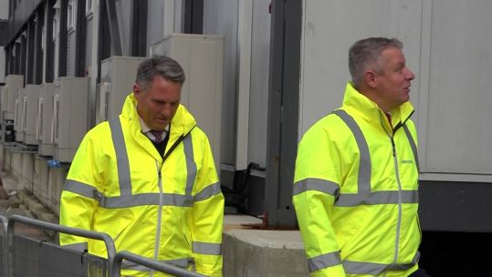 Luke Pollard gave Richard Marles a tour of the Devonport base