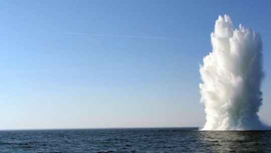 M26 mine blows up (Picture: Estonian Defence Forces).