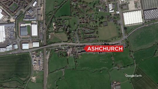Asbestos has been found at MOD Ashchurch in Gloucestershire (Picture: Google Earth).