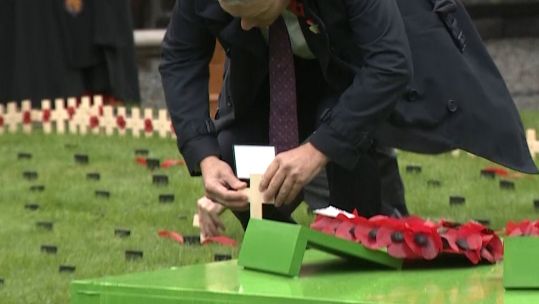 MPs mark the beginning of a week of remembrance in Parliament 08112022 CREDIT BFBS
