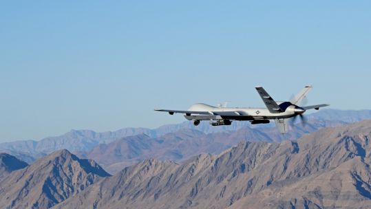 MQ-9 Reaper in flight.