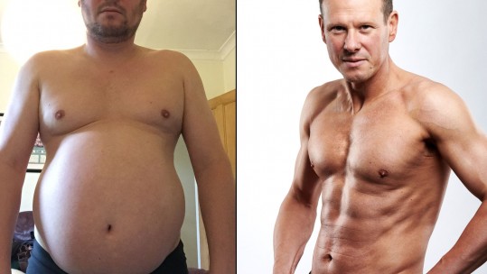 Comedian Maff Brown's weight loss, before and after