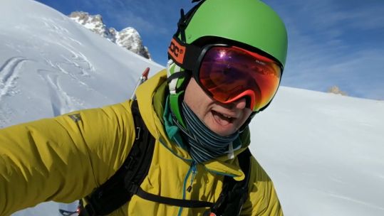 Social media footage of Major Alex Price skiing (Picture: Major Alex Price).