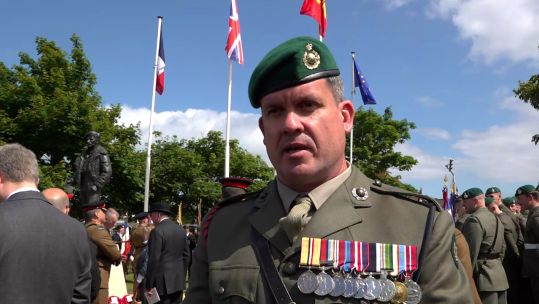 Major Andrew Atkinson, Squadron Commander for 47 Commando spoke of his admiration for the 'mind-blowing' D-Day operation