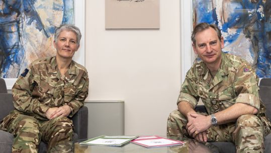 Major General Sharon Nesmith and General Sir Mark Carleton-Smith (Picture: British Army).
