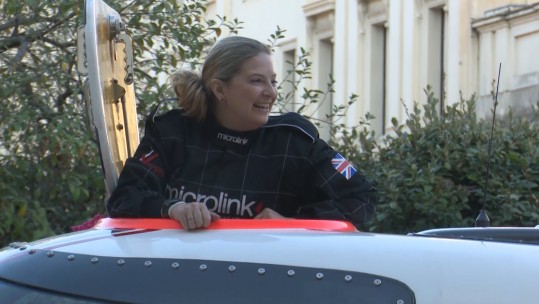 Mandy Islam with her powerboat