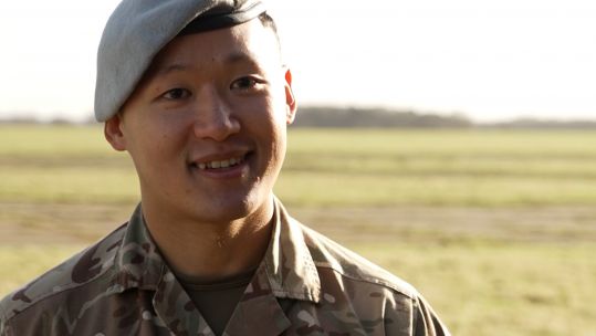 Mangsang Limbu a signaller in 1 Aviation Brigade who wants to be first Gurkha apache pilot 25052022 CREDIT BFBS