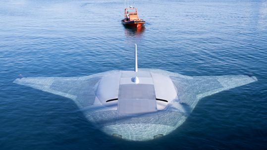 Manta Ray prototype uncrewed underwater vehicle prepares for testing 010524 CREDIT Northrop Grumman