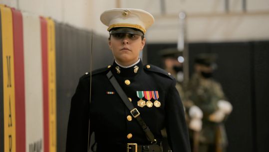 Marine Corps 1st Lt Kelsey Hastings Silent Drill Commander 030221 CREDIT US DEPT OF DEFENSE