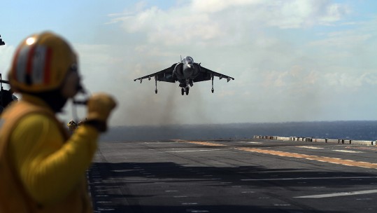 Harrier Jump Jet Crashes Into Ocean