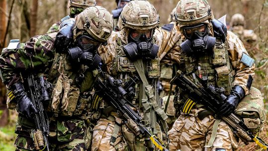 Marines of Bravo Company 40 Commando Royal Marines on Exercise Toxic Dagger 