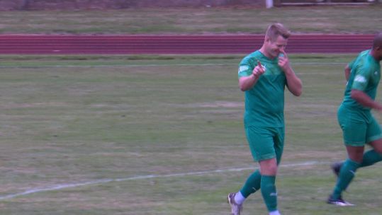 Marines win 2022 Combat Cup Stu Morgan celebrates a goal Credit BFBS DATE 20092022.jpg