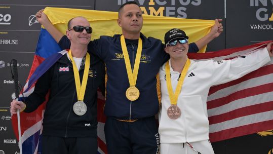 Mark Abel claimed silver for team UK