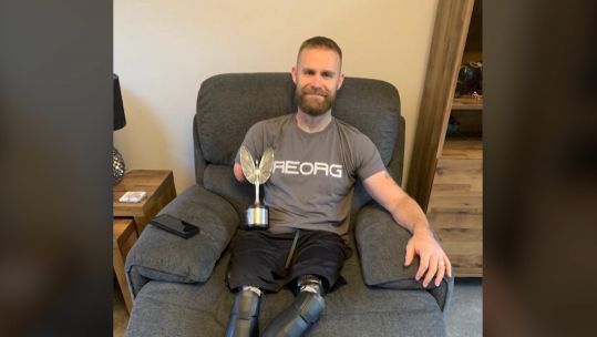 Mark Ormrod with his award (Picture: Mark Ormrod).