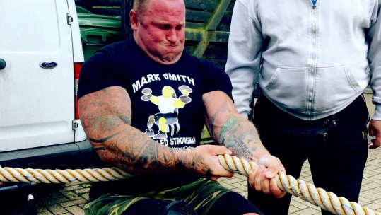 Mark Smith Britain's Strongest Disabled Man World Record Breaker Former Soldier Pulling Rope