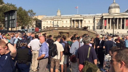 Mark 1 Replica Tank Parked At Trafalgar Square 
