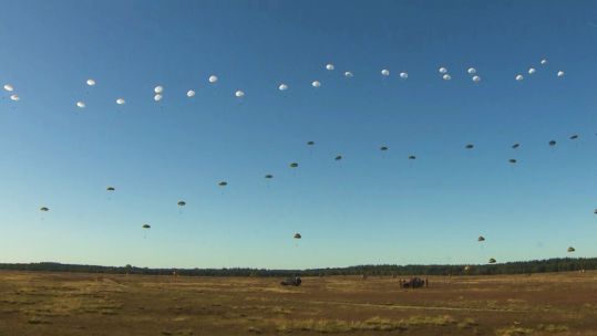 Mass Parachute Drop Arnhem 75