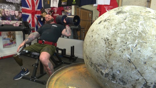 Britain's strongest disabled man British Army veteran Mark Smith