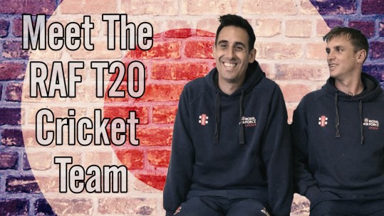 RAF cricket team before the Inter-Services T20 at Lord's
