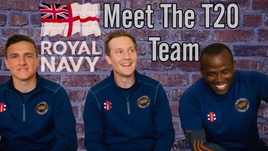 Royal Navy cricket team before Lord's T20 tournament
