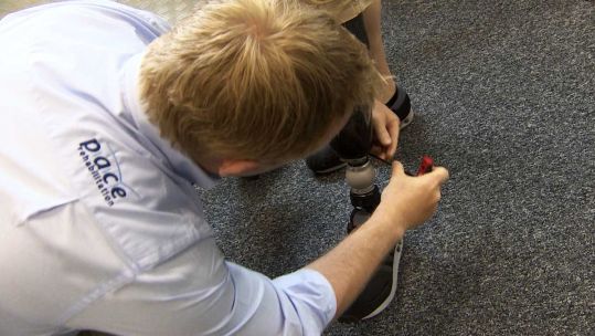 Final Prosthetic Tweaks Before Epic Walk Around Britain