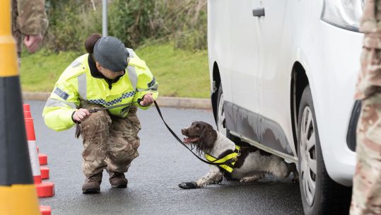 Member of the Armed Forces in Cornwall as the country prepares to host G7 world leaders 080621 CREDIT MOD