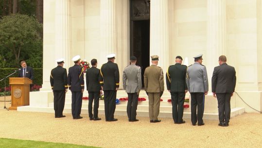 United States Memorial Day at Brookwood American Military Cemetery in Surrey.